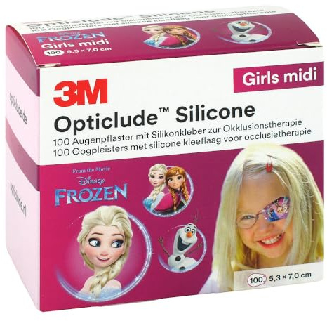 OPTICLUDE Silicone Disney girls midi 5,3x7 cm 100 St