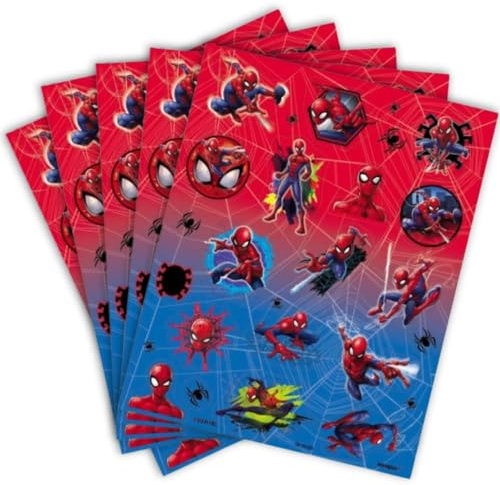 Unique Spider-Man Sticker Sheets [4 Sheets]