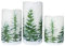 Wondise Candele senza fiamma tremolanti con timer, a batteria, in vera cera, luce calda, per albero di Natale, decorazione domestica, regali di Natale, set da 3 (D 3 x H4/5/6 pollici)