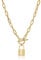 Lock Chain Necklace for Women,14K Gold Plated Gold Chain Necklaces Layered Paperclip Chain Necklaces for Women Jewelry Gifts