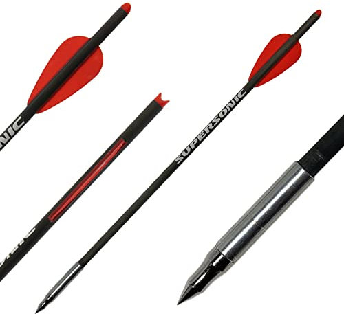 10 Stück - X-Bow FMA Supersonic - Armbrustpfeile Carbonbolzen (Pro) für alle Pistolenarmbrüste ohne Leerschusssicherung