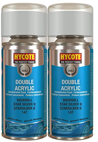Hycote XDVX722 Vauxhall Star Silver Met (Metallic) 150ml *2