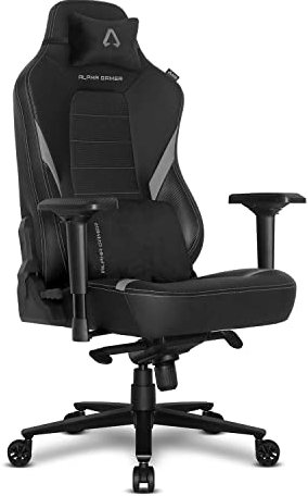 Alpha Gamer Phenix PU Leather Silla Gaming, Gris/Negro, Tamaño único