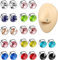 LOLIAS 12-15 PIÈCES Boucles d'Oreilles Magnétiques pour Femmes Hommes Acier Inoxydable Clip Faux Piercing Boucles d'oreilles CZ Ensemble de Boucles d'oreilles Faux Piercing Nez Colorées