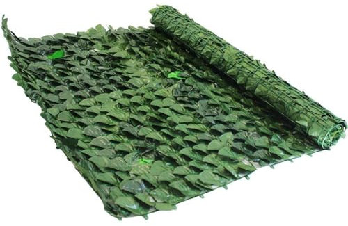 La zappa Künstliche Hecke für Balkon und Zaun (1,5 x 3 m, Efeu)