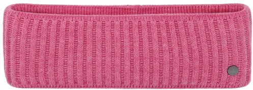 LIERYS Ferri Stirnband Damen/Herren/Kinder (8,5 cm breit) - Made in Germany - Ohrenwärmer in Rippstrick - Ohrenschützer gefüttert mit Baumwolle - 53-60 cm - Herbst/Winter pink One Size