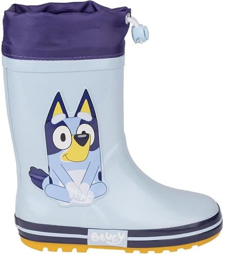 CERDÁ LIFE'S LITTLE MOMENTS Botas Bluey Fabricadas en Goma Impermeable con Suela Antideslizante, Azul, 27 EU