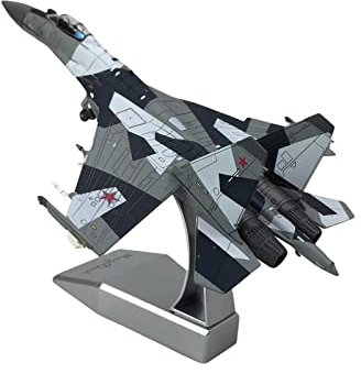 Baoblaze 1:100 Sukhoi Su 27 Military Diecast Fighter Aircraft Model Toy Collection, CSU-35, 22 x 14,5 cm