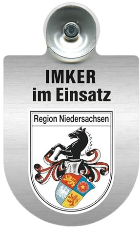 Alu-Dienst-Schild Imker Im Einsatz (Niedersachsen)