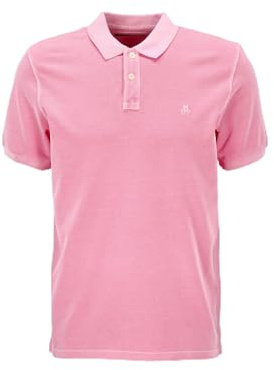 Marc O'Polo Herren Kurzarm-Poloshirt aus Bio-Baumwolle Regular Fit, Rosa (Scandi Rose), L