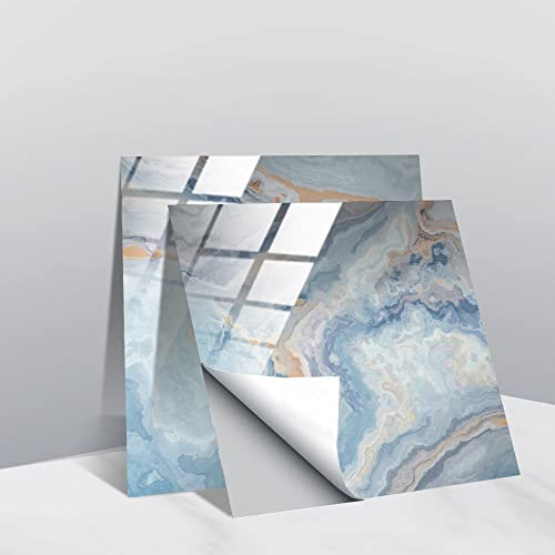 20pc Tile Stickers,Retro Traditional Wall Tile Transfers Stickers Self-Adhesive Peel and Stick Waterproof Kitchen Bathroom DIY Backsplash (6x6in,15x15cm)