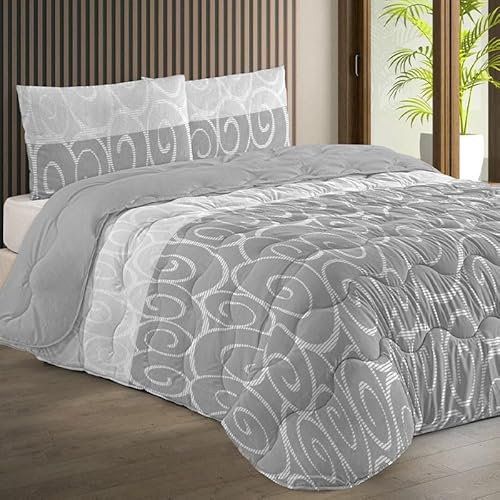 Rufino Díaz Edredón Invierno 450 gr Estampado Zamora 11 - Gris, 105 cm