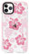 NITITOP Compatible for iPhone 11 Pro Max Case Cute Flower Floral Clear for Women Girl Hibiscu Design Ultra Slim Artistic Shockproof Soft TPU Anti-Yellow Protective Phone Cover - Clear Pink