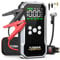 YUSMAN Starthilfe Powerbank mit Kompressor | 6000A Auto Starthilfe für alle Benzinmotoren & 7L Diesel | 150PSI Luftpumpe mit LCD & Multifunktions-Taschenlampe