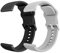 WalkerFit 2 Pack Bracelets de Montres Silicone 22mm, Bracelet en Silicone Liquide Soupl, Remplacement Dégagement Rapide, Compatible Montre Connectée pour Femme Homme, Noir Gris