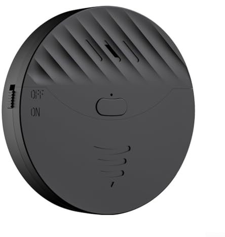 ZYWUOY 2 Vibrationssensor, für Tuya WiFi Smart Fenster Glasbruchsensor Alarm, Diebstahlschutz, Vibrationssensor, Alarm 130 dB (schwarz)