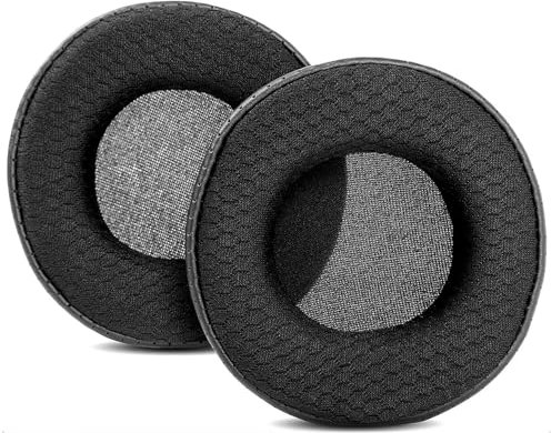 DowiTech Breathable Replacement Earpads Cushion Compatible with Skullcandy Grind Bluetooth Wireless On-Ear Headphone Ear pads with Mesh Fabric/Punched Protein Leather and Memory Foam