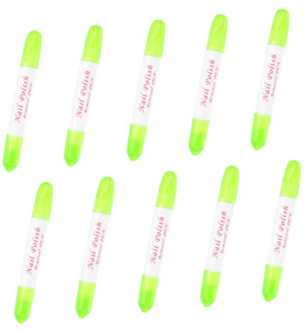 Homoyoyo 10pcs Nail Art Pen Versatile Nail Polish Remover Tool for Easy Cleanup and Detail Cleaning