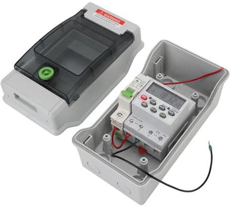 Digital Timer Switch 32A 230/400 V 16 -mal auf Wasserfest -Zeit -Steuerverteilungskasten für Straßenlaternenpool -Pumpenschalter Elektrische Box Outdoor