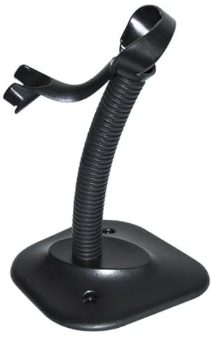 HOMSFOU Support de Lecteur de Scanner Portable Réglable en PP Noir | Base Stable Légère, pour Lecteurs Portatifs, Usage en Boutique et Supermarché