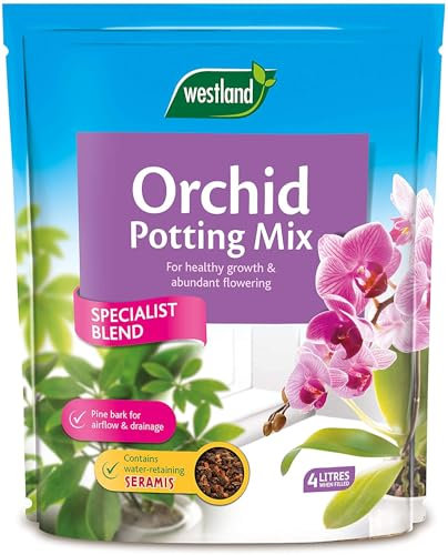 Orchid Potting Mix 4L Premium Bark-Based Blend for Strong Orchid Growth Fast-Draining, Aerated Compost Soil for Phalaenopsis, Cymbidium & Indoor House Plants Peat-Free Formula