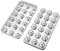 Ice Cube Tray Stainless Steel Ice Cube Trays 18 Cavity Metal Trays with Lid Easy Release Maker Ideal for Bars & Kitchens DIY Juice Popsicles