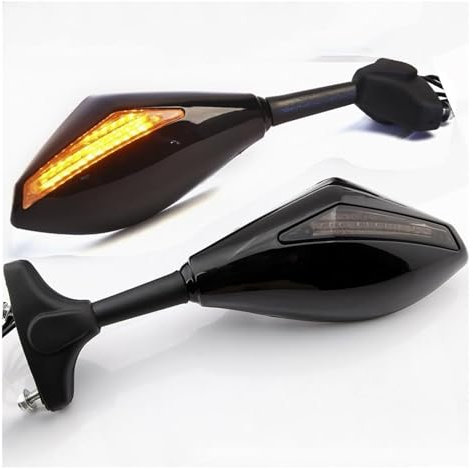 Motorrad Spiegel Für Y&amaha Fz1 YZF R1 YZF R6 Motorrad Rückspiegel Blinker Lichter Rückspiegel Motorradspiegel Rückseitenspiegel