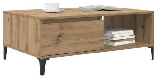 vidaXL Coffee Table Artisan oak 90 x 60 x 35 cm Engineered Wood