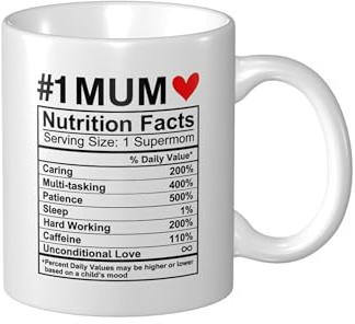 Stymora Mum Coffee Mug, 11Oz Ceramic Tee Cups, Best Mum Ever Gifts for Mom, Mother, Christmas Birthday Gifts from Husband Son Daughter
