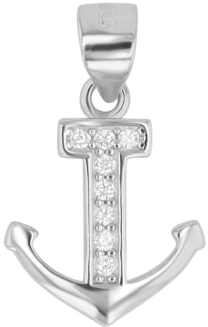 Akzent Anhänger für Damen in 925 Silber, 100% Wasserfest & Hautverträglich