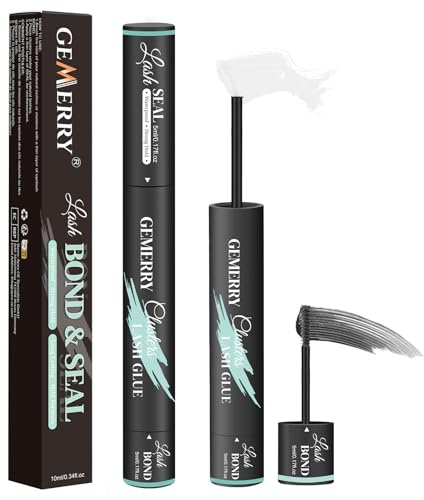 GEMERRY Lash Bond et Seal 2 en 1 d'Extension de Cils Colle | Faux Cils Eyelash Extension Glue (Noir)