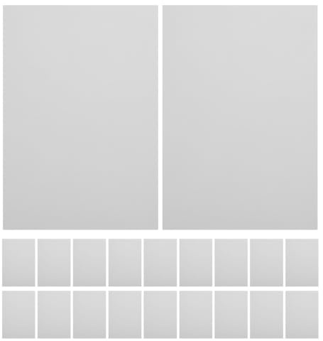 YARNOW 50sheets A4 White Puzzle Saver Sheets | Puzzle Glue | Self-Adhesive Backing to Preserve and Frame Finished Crafts, Permanent Jigsaw Preservation Film