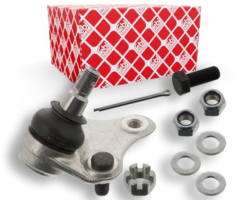 febi bilstein 43089 Traggelenk mit Kronenmutter und Splint, 1 Stück | Kompatibel mit: TOYOTA CELICA Cabriolet, CELICA Coupe, RAV 4 I, RAV 4 I Cabrio