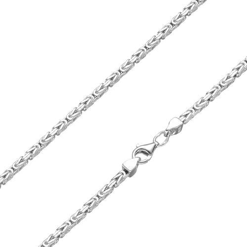 SchmuckForever Königskette 2,2mm 925 Silber massiv - Länge Wählbar - Collier Halskette oder Armband (20)