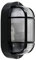 MiniSun | Modern Black Security Bulkhead Wall Light | Outdoor Wall Lights, Home Décor & Improvement Essential | Includes 10W LED Bulb [6500K Cool White]