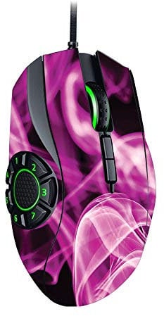 MightySkins Skin for Razer Naga Hex V2 Gaming Mouse - Pink Flames | Protective, Durable, and Unique Vinyl Decal wrap Cover | Easy to Apply, Remove, and Change Styles | Made in The USA