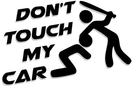 Decus Don't Touch My car // Sticker OEM JDM Style Aufkleber