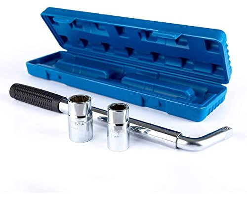 Teleskop Reifen SchraubenschlüSsel, Teleskop SteckschlüSsel Mit 17-23Mm Standard HüLse, Rutschfeste, Anti-Rost, Durable, FüR Auto-Kofferfahrzeug Ersatzreifenpannen Emergency Tools, Garage Werkzeuge
