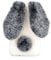 HongHushop Cute Rabbit Case Plush Cover for iPhone 5 5S SE Case Super Soft Warm Fluffy Furry Bunny Ears Shockproof Back Case Cover Chic Bling Crystal Diamond Bowknot Case -White gray