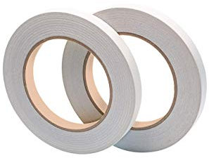 GTSE Clear Double Sided Tape, 12mm (1/2”) x 33m, Strong Thin Double Sided Sticky Tape for Craft, Scrapbooking and Mounting Photos, 2 Rolls