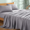 My Home Store Weiches Premium-Bettlaken, 100 % ägyptische Baumwolle, Fadenzahl 300, Hotelqualität, pflegeleicht, atmungsaktiv, lichtbeständig, Bettwäsche (Grau, Doppelbett (230 x 255 cm)