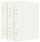 135 Blätter A5 Gepunktetes Papier, OVISEEN 6 Löcher A5Nachfüllpapier Nachfüllbare Refill Paper Nachfülleinlagen für Notizbuch, Tagbuch, Skizze, Malerei(3 Packungen)