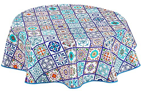Home Direct Round Oilcloth PVC Wipe Clean Tablecloth Table Cover 140cm 55