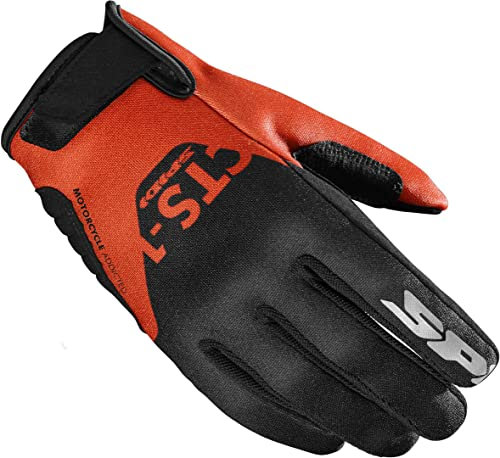 SPIDI Cts-1 K3 Motorradhandschuhe (Black/Orange,S)