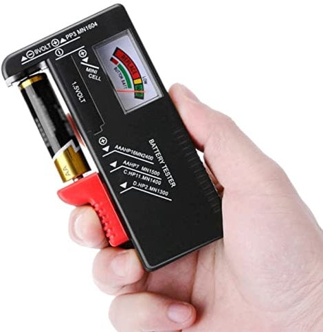 ZHITING Tester per Volt per batterie AA, AAA, C, D, 9 V 1,5 V