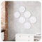 vilz Lot de 6 panneaux acoustiques en feutre recyclé - Cercle - Insonorisation - 275 x 275 x 12 mm - Gris marbre
