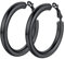 PROSTEEL Creolen Ohrringe für Damen Schwarz 5mm Hoop Ohrringe 40mm trendiger Ohrschmuck für Freundin