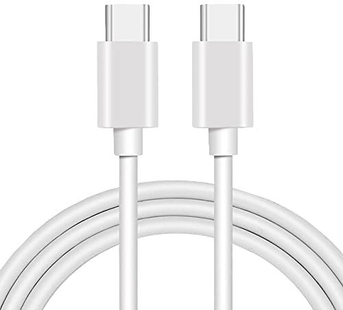 USB C to USB C Cable For Samsung Galaxy S25 A56 A36 A26 A16 A06 S24 FE A15 A05s A14 A25 A35 A55 S23 Ultra A34 A54 A04s A52s A13 A12 A33 A03s Charger Fast Charging Type C Adapter Phone Charger (WHITE)
