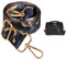 Replacement Handbag Straps Leopard Print Nylon, Adjustable 3.8cm Wide 80-130cm/31.5-51.18 inches Shoulder Bag Straps with Gold Clips For Bag Straps for Handbag Canvas Crossbody Bag Deep Blue
