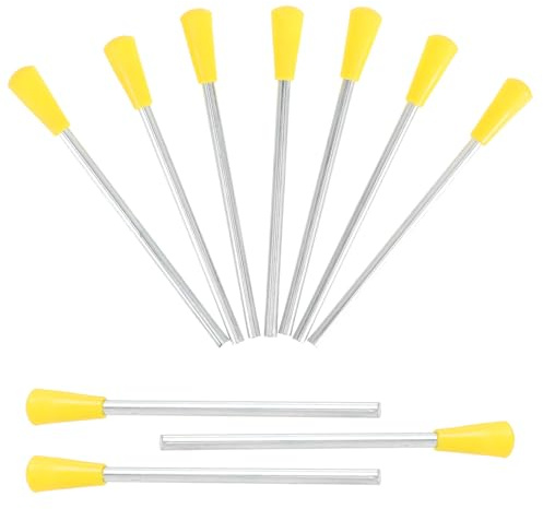 10PCS Triangle Iron Sticks, Metal Musical Triangles Percussion Triangle Beaters Instrument Striker Strikers for Triangle Hand Percussion Instrument Mallets Triangle Beater for Musical Instrument